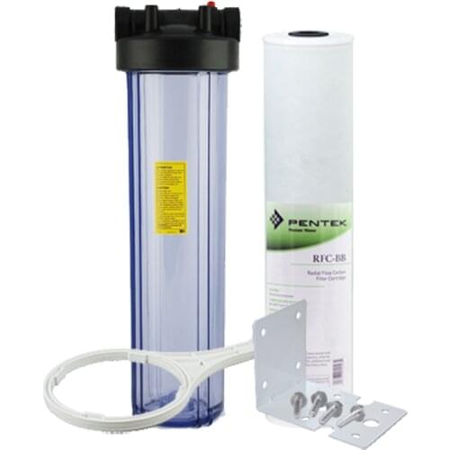 20" Heavy Duty Water Filter Kits Point of Entry Sediment and Carbon Combination Filter