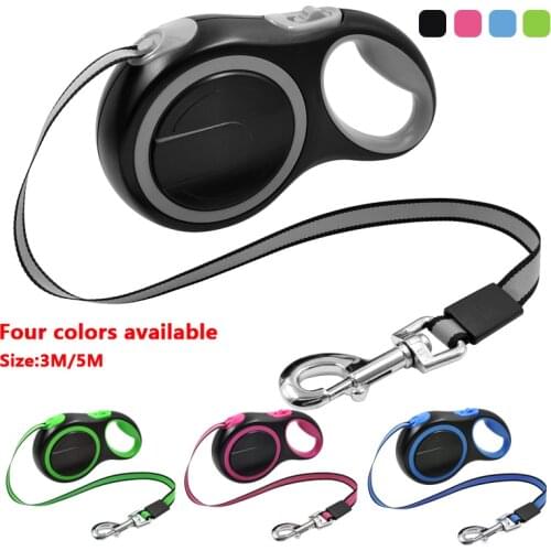 Powerful Pet Leash Durable Nylon Retractable Large Dog Walking Leash Automatic Extension Dog Leash correa perro