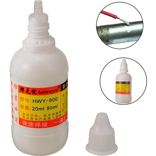 1Pc HLY-800 50ml Stainless Steel Flux Soldering Stainless Steel Liquid Solder For Stainless Steel Galvanized Sheet Rapid Welding