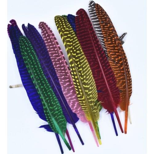 Polka Dot Guinea Hen Flank Pearl Pheasant Feathers for Crafts 15~20cm 6-8" Craft Feathers Plume Decoration Plumas Carnaval Decor