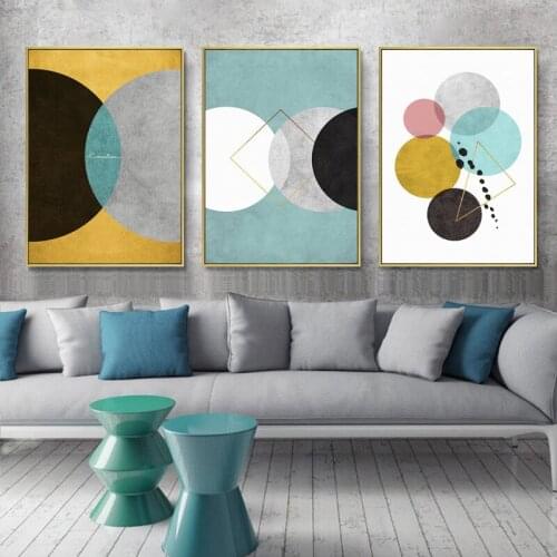 Posters And Prints Living Room Home Nordic Style Decoration Wall Decor Painting Abstract Geometry Picture Modern