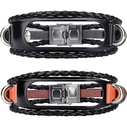 National Style Woven Rope Bracelet Metal Clasp Conjunction Wrist Strap Band for tomtom Touch Smart Bracelet Watch Accessories