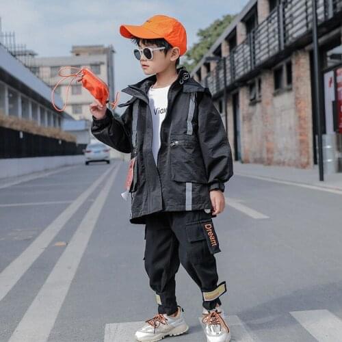 Casual Jacket Spring Autumn Coat Outerwear Top Children Clothes Kids Costume Teenage School Boy Clothing High Quality