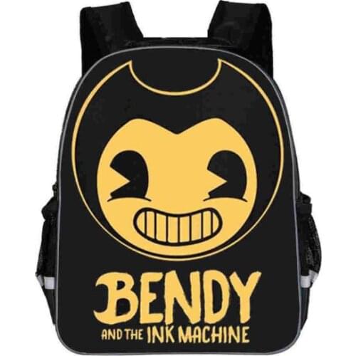 Anime Bendy And The Ink Machine Backpack for Teens Back To School Bags Student Bookbag Daily Backpack Mochila Notebook Gift