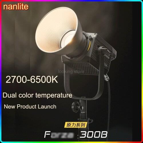 Nanlite 300B Photography Fill Light color temperature 2700-6500K Led Spotlight Portrait Studio Equipment Photo Video Light