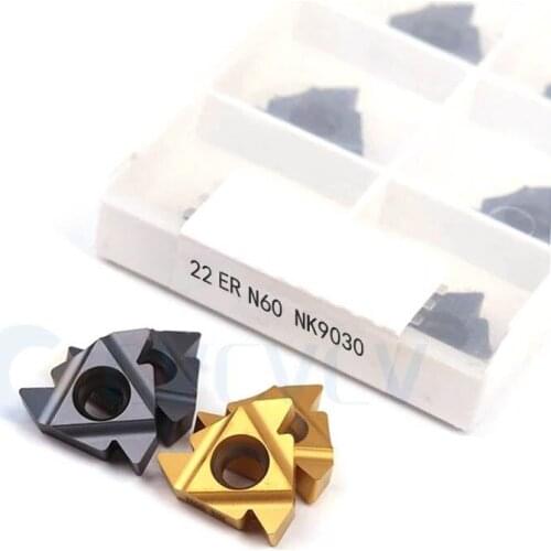 22ER 22IR N55 N60 NK9030 NK3030 CNC Lthe Turning Tools Carbide Insert Grind Thread Cut Blade Machining Steel Sharp Chip Removal
