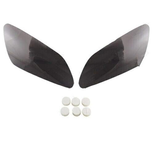 2X Motorcycle Front Headlight Protector Cover Lens Shield Cap For Yamaha YZF R1 2000 2001 Custom