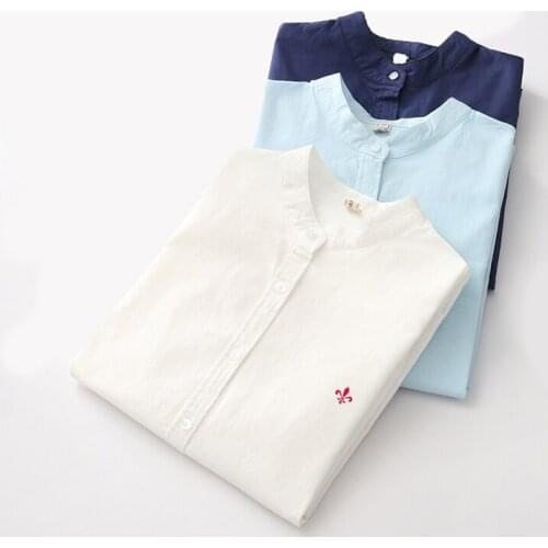 Embroidery Female Shirts Dudalinas New Women Fashion Shirt Spring Formal Elegant Long Sleeve Slim Blouse Office Ladies Work Wear