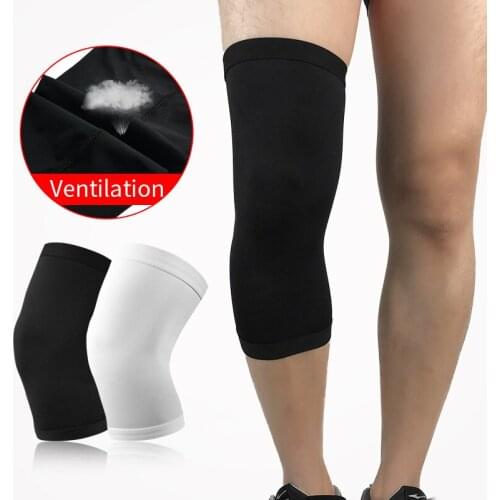 1 Pair Elastic Ventilate Sports Knee Support Ultra-Thin Cloth Fits The Skin Better Is Unisex Running Hiking Travel Sport Ware