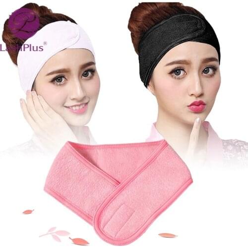 1PC Adjustable Facial Hairband Makeup Head Band Toweling Hair Wrap Shower Cap Stretch SPA Facial Headband Color Hair Acessories