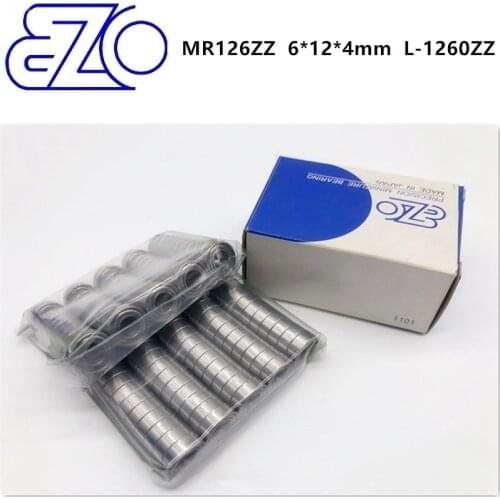 10pcs/50pcs Japan EZO high speed bearing MR126ZZ L-1260ZZ 6*12*4mm precision miniature bearings 6x12x4