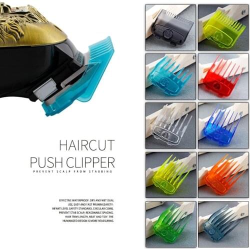 10Pcs Boxed Storage Strong Magnetic Salon Hair Cutting Clipper Guards Safe Limit Comb Barber Accessories