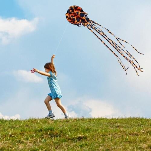 157inch Software Octopus Kite with Long Tail Outdoor Activity Adults Kids Toy Flying Kite Outdoor