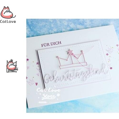 2PCS Imperial Crown Metal Cutting Dies Scrapbooking Stencil Die Cuts Card Making Decorative Craft Embossing New Dies For 2019