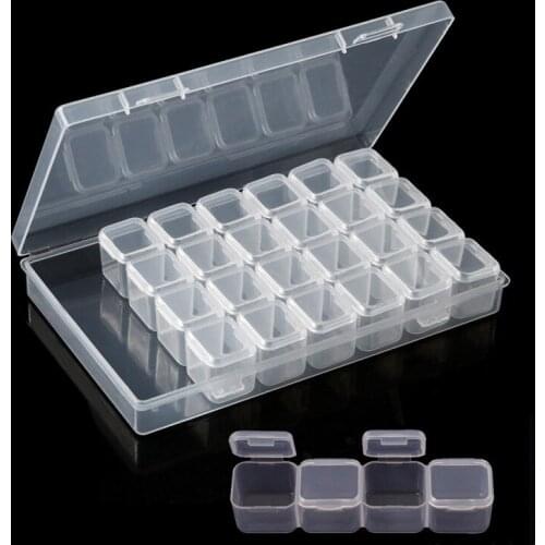 28 Lattices Dismountable Diamond Embroidery Accessories diamond painting Boxes Cross Stitch Cases Storage Organizer