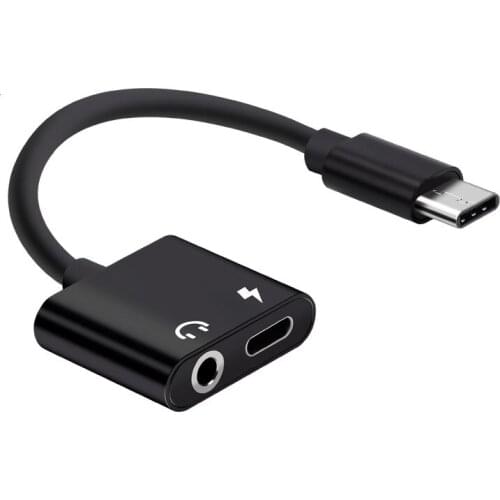 3 in 1 Type-C 3.5mm Jack AUX Audio Headphone USB Adapter Charger Cable,Call+Music+Charge for for Xiaomi 6/MIX/Huawei P10/Mate10