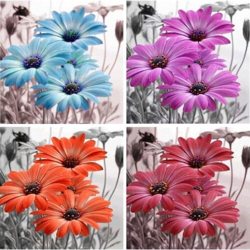5D DIY Diamond Painting Flower Rhinestone Picture Full Square/Round Diamond Embroidery Inlaid Mosaic Home Decoration Gift Kit