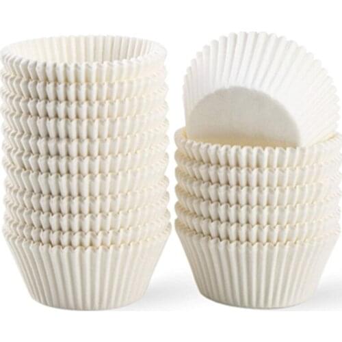 100pcs White Cupcake Liners No Smell Food Grade Grease-Proof Baking Cups Paper Baking Tool Cake oil paper holder