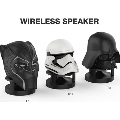 Marvel Panther Wireless Bluetooth Speaker Star Wars V4.2 Subwoofer Support TF Card Portable Hifi 360 Stereo Loudspeaker Decor