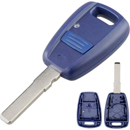 1Button Car Key Fob Case Shell Replacement Remote Cover with SIP22 Blade Fit for Fiat Punto Doblo Bravo
