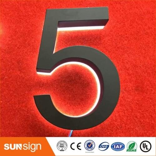 H 30cm 3D Sign Letter stainless steel house / Street Number (custom)