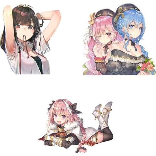Three Ratels CDM166 school sports sunshine girl stickers laptop anime japanese anime car stickers