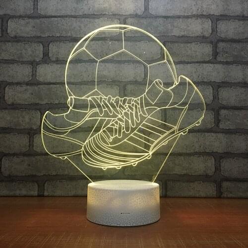 New Foreign Trade 3d Night Light Touch Remote Control 7 color Stereo Led Usb 3d Light Fixtures Visual Creative Gift Kids Lamp