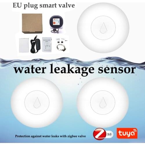 NEW 4pcs tuya zigbee Water Leak Detector Water leakage sensor Protection against water leaks compatible alexa google smartthings