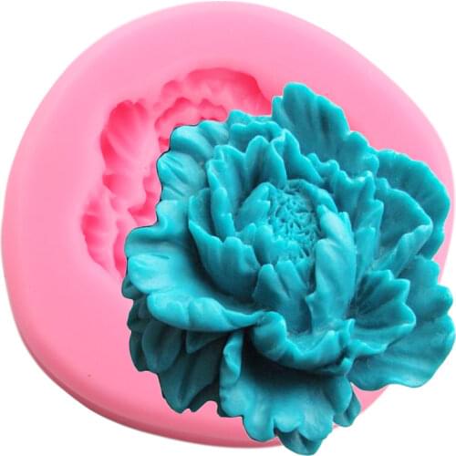 Peony Flower Silicone Molds Cake Fondant Mold DIY Cake Decorating Tools 3D Craft Soap Resin Clay Candy Chocolate Gumpaste Moulds