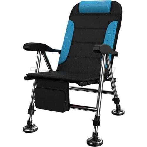 Fishing chair folding multifunctional European fishing chair all terrain portable lying fishing stool seat