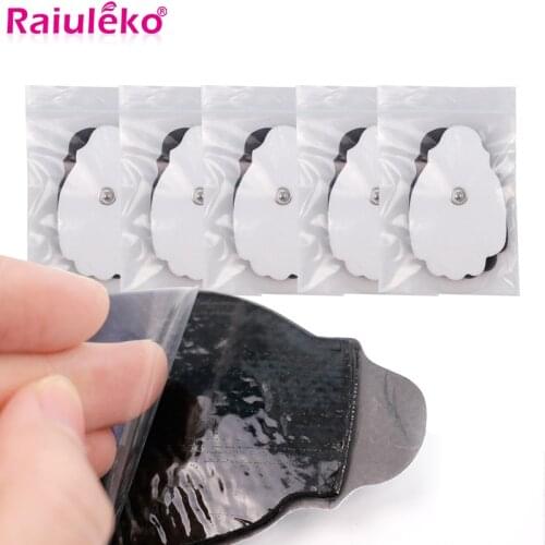 10/20Pcs Acupuncture Self-adhesive Massage Pad Patch Gel Relaxation Massager Electric Muscle Stimulator Tens Adhesive Electrodes