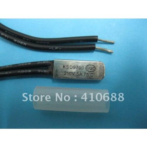 Temperature Switch Thermostat 75 degrees N.C. KSD9700 Hot Sale 250 pcs per lot