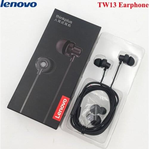 TW13 Original Lenovo 3.5mm In-ear Earphone High Sound Quality HIFI Muisic Headset With Micphone For Vibe P1 P2 ZUK Z2 Pro Xiaomi