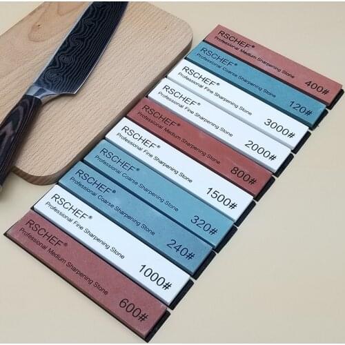 RSCHEF Upgrade Big and Small Petroleum Stones Grinder Petroleum Stone Knife sharpener Grindstone