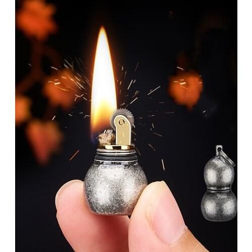 Mini Survival Camping Lighter Windproof Petroleum Lighter Gasoline Kerosene Lighters Smoking Accessories Gadgets For Men