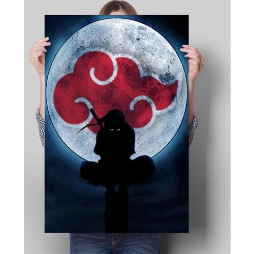 Japanese Anime Naruto Poster Sasuke Vintage HD Canvas Painting Wall Decoration Picture Cuadros Living Room Home Decor Mural