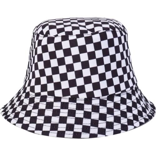 Womens Appa Bucket Hat Fashion Lattice Fisherman Hat Winter Cotton Breathable Summer Travel Cow Print Bucket Hat Plush Warm