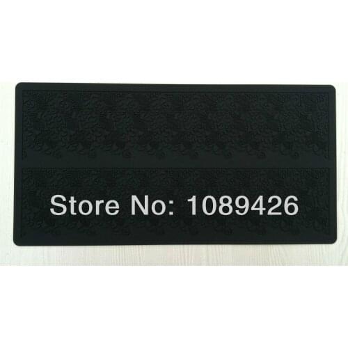 10Pcs/lot (CT-009) New Style Two Lace Soft 100% Platinum Silicone Cake Fondant Embossing Gum Paste Decorating Mold Tool