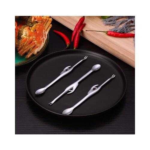 12 pcs stainless steel lobster crab needle multi-function walnut needle fruit fork kitchen gadget seafood tools