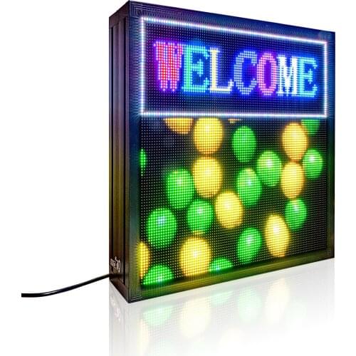 33 in Outdoor Programmable LED Signs Square Size Eye-Catching Led Banners Affordable Price Double-sided Message Board
