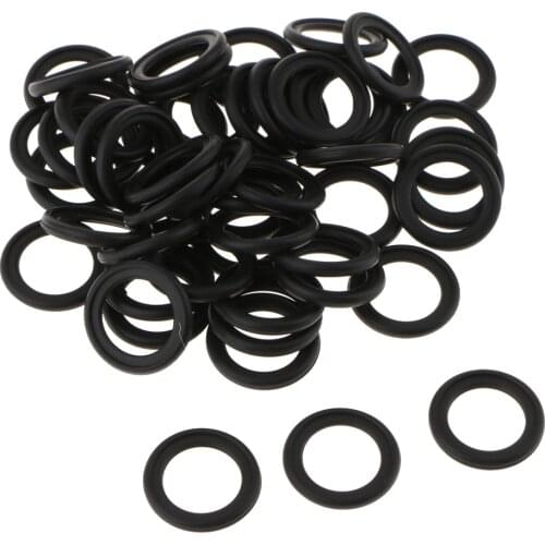 50pcs/Set F75Z-6734-AA Plug Drain Washer Auto Oil Gasket Seal Fits For Ford