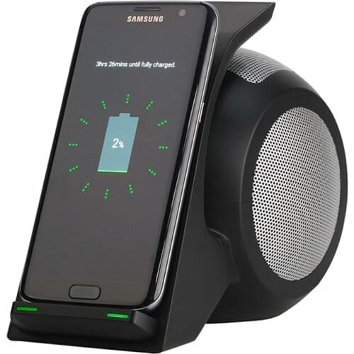 New Design 4in1 Fast Qi 10w Mobile Charger Bluetooth Speaker Wireless Charger For Smartphone