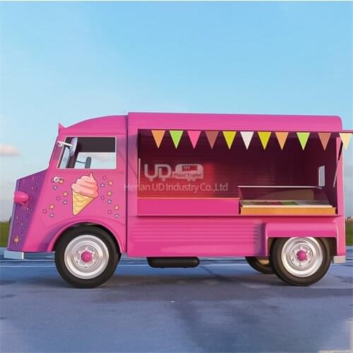 Electric Food Cart Grill Coffee Kiosk Mobile Kitchen BBQ Candy Food Truck Van