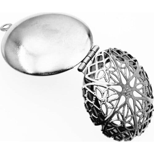 Nest Frames Box Pendant 316L Stainless Steel Bird Nest Necklace Jewelry Accessories