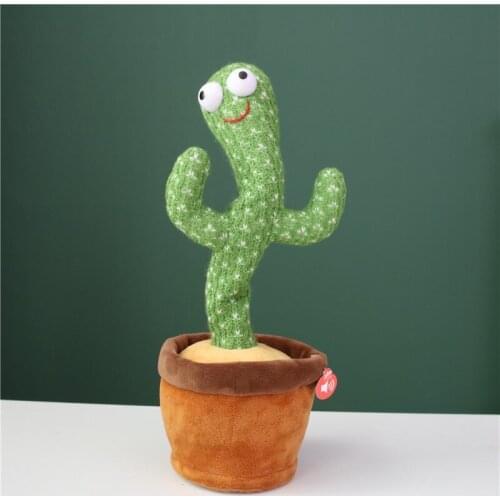 Cactus Plush Toy Electronic Shake Dancing toy with the song plush cute Dancing Cactus Early Childhood Education Toy For children