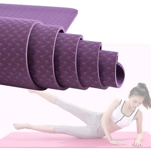 Yoga Mat Workout Elastic Mats Extra Thick Non-Slip Fitness Pad Moisture Proof Tasteless Cushion For Home Exercise Pilates X12A