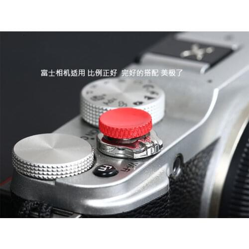 Copper concave 3M paste Shutter Release Button Cap/Cover for Fujifilm xe3 xt30 X100 x20 xt200 xa7 XT4 a7r4 a7r3 a9 a6100 camera