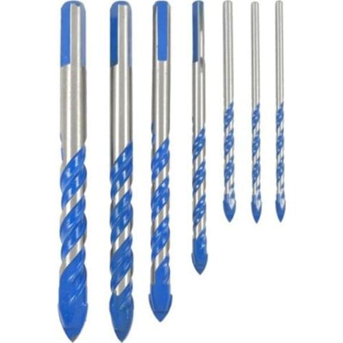 Multifunction Triangle Drill Bits Set Ceramic Wall Tile Marble Glass Punching Hole Saw Diamond Drilling Bits 3-12mm