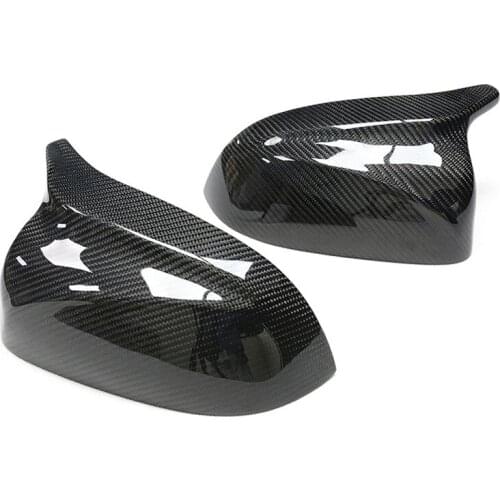 Car Carbon Fiber Side Rearview Mirror Cover Caps Trim Fit For BMW X3 X4 X5 X6 G01 G08 G02 G05 2018-2019