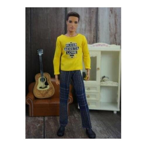 Male Doll Clothing Casual Wear Handmade Clothes Outfit For 29CM Ken Prince Doll Accessories Sport Shoes Boots Doll Suits